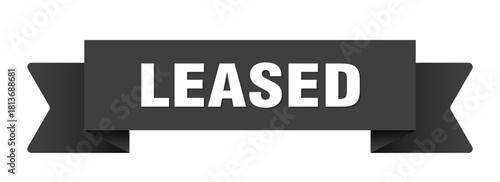 leased ribbon isolated on transparent background. leased ribbon