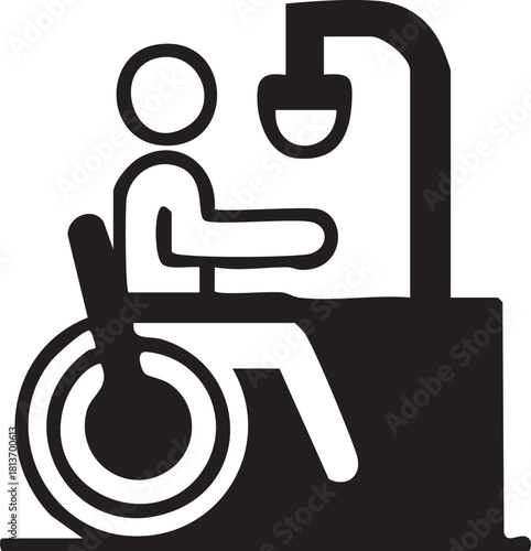 Wheelchair User Vector Icons for Accessibility and Disability Awareness
