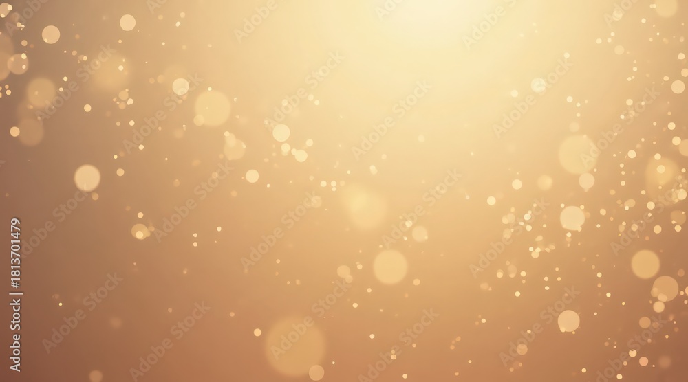 Fototapeta premium Soft Golden Bokeh Background with Sparkling Light Effects