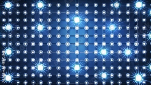 Efficacy of blue LED dot matrix lights