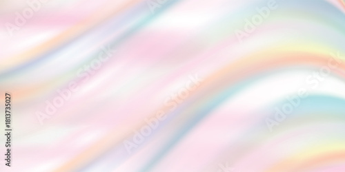 Holographic gradient neon vector illustration. Fashionable pastel rainbow unicorn background. Hologram colors liquid background. Translucent gradient neon holographic backdrop shimmer print.