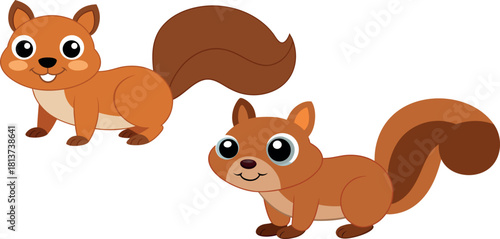 cute squirrel cartoon, forest animal vector, adorable wildlife clipart, brown squirrel illustration, woodland animal design, funny chipmunk artwork, tree animal svg, happy wildlife art, kids character