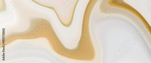 Soft cream and gold abstract background with smooth fluid waves and gentle pastel gradients, creating an elegant and modern design for luxury branding or minimalist layouts.
