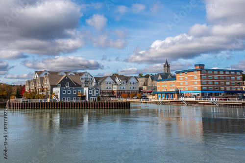 Port Washington Town view in Wisconsin of USA