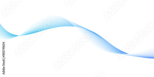 blue wave gradient background minimalist looks simple background, blue wave line. blending line background, Modern technology background. Vector illustration. Abstract blue wave lines pattern on white