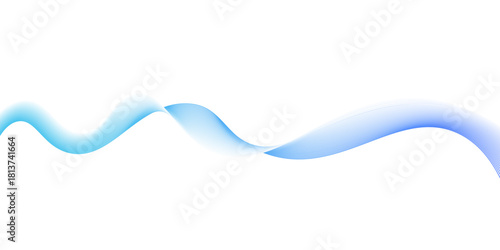 blue wave gradient background minimalist looks simple background, blue wave line. blending line background, Modern technology background. Vector illustration. Abstract blue wave lines pattern on white