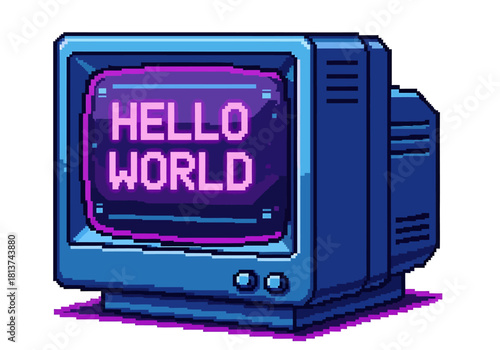 Pixel Art Computer Hello World