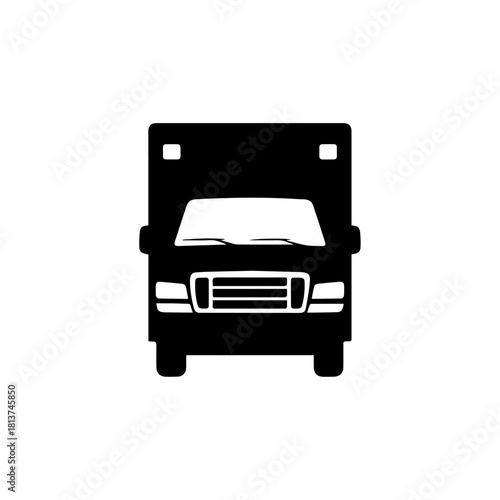 Ambulance Icon Emergency Response Vehicle Symbol for Healthcare and Rescue Services