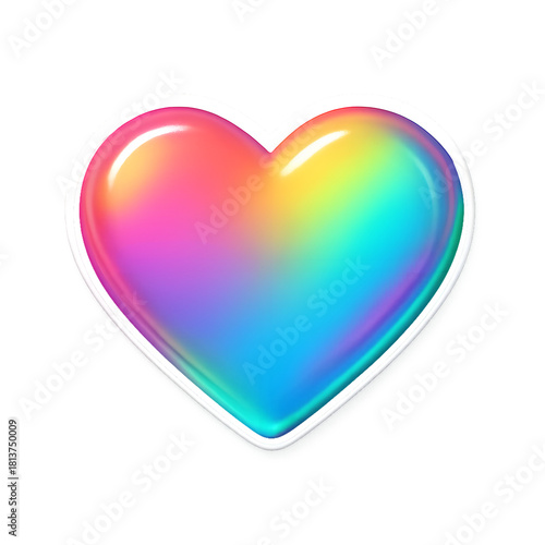 Wallpaper Mural colorful heart vector Torontodigital.ca