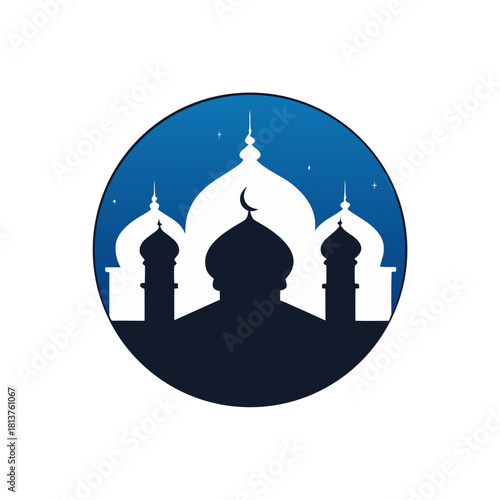 taj mahal vector illustration