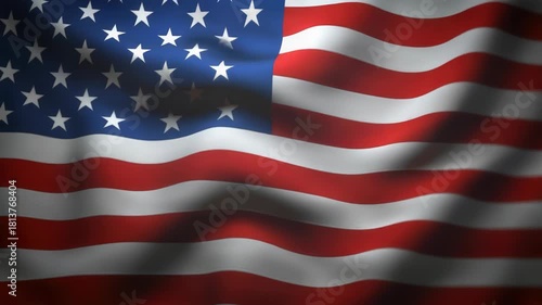 Video The American flag flapping in the breeze