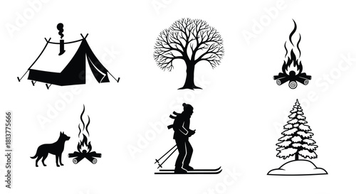 Colorful delivery trucks in a flat design vector illustration