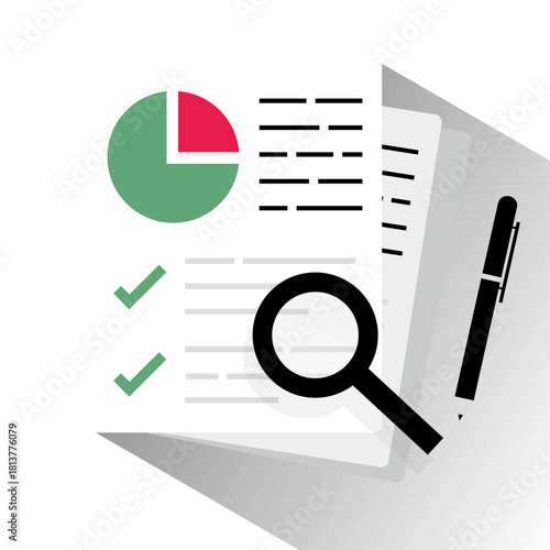 Flat Design Statistical Report and Checklist