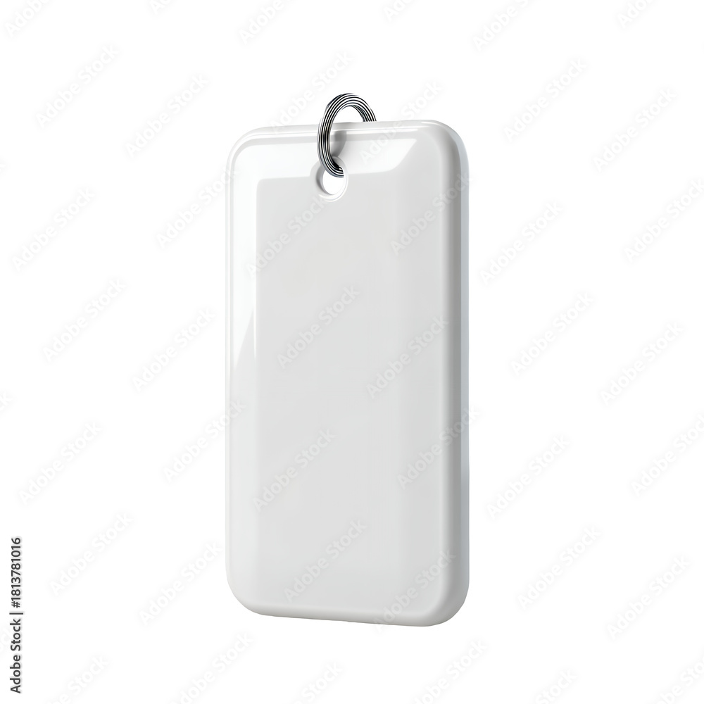 Fototapeta premium Blank white tag with string for labeling and branding