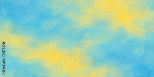 Abstract colorful watercolor background with a bright gradient design and spring pattern texture