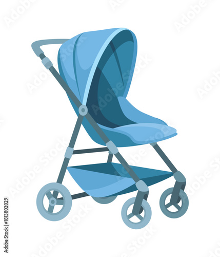 Baby stroller, childish colorful folding stroller, buggy baby carriage, child wagon, infant transport