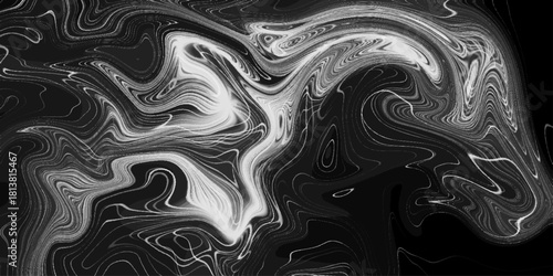 Marble texture with waves and mixing oil paint Fluid ink water design. Colorful liquid and splash of paint. Acrylic Pour Color Liquid marble abstract surfaces Design. Black marble pattern texture back