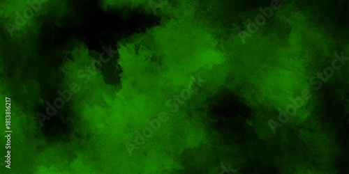 The concept of aromatherapy. Freezing dry fog bombs texture overlays. Stock illustration. green watercolor paper textured illustration with splashes, green grunge wall background,