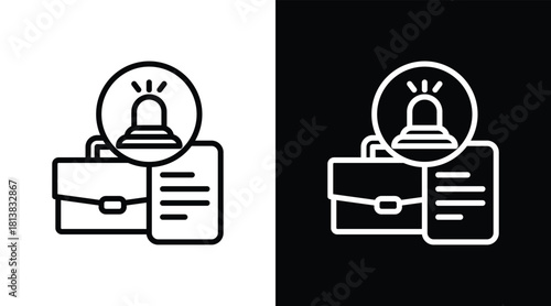 preparedness Two-tone version in black and white background