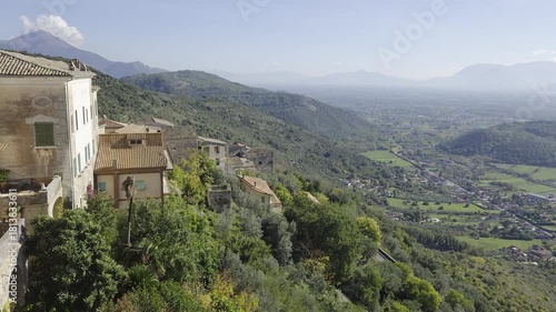 The landscape around Rocca d'Arce, a small town in the province of Frosinone, Italy.