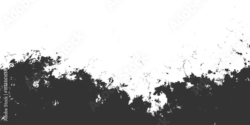 Dark textured abstract pattern with white negative space background