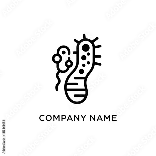 Microorganism logo design for a company.