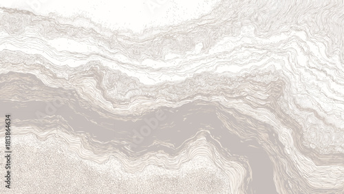 Abstract beige and white textured background with swirling lines and pebble patterns vector