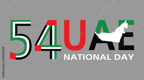 54 National Day of United Arab Emirates. Text Arabic Translation Our National Day. December 