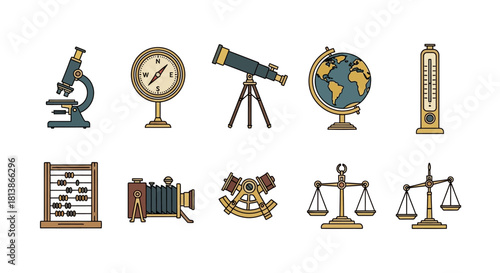 Vintage Scientific Instruments and Tools for Education and Research.