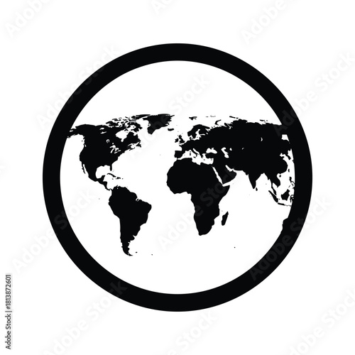 Simple black line icon of a spiral notebook with text lines isolated on