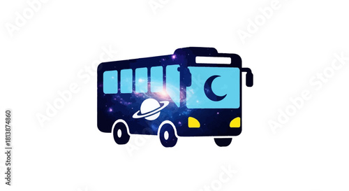 Cosmic Bus - A Whimsical Journey Through Space.