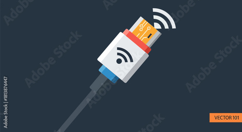 Wireless HDMI Cable with WiFi Signal for Seamless Connectivity.