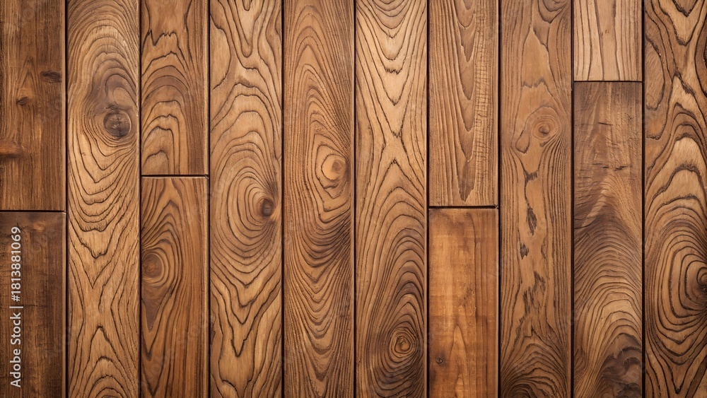 Fototapeta premium Premium wooden texture background, high resolution, detailed grain pattern, natural rustic style, seamless surface design