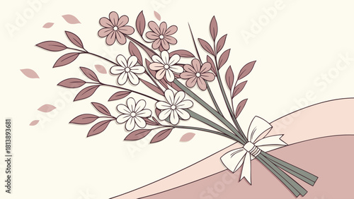 Organic overlapping floral silhouettes merging into a seamless abstract pattern vector illustration ai generated art