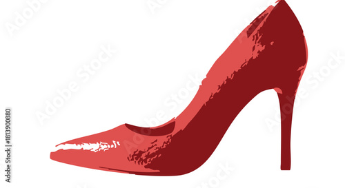 red high heel shoes