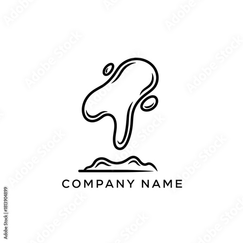 Simple line art tooth icon for company branding.