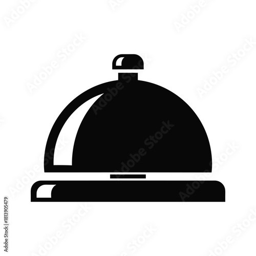 Service bell icon isolated on