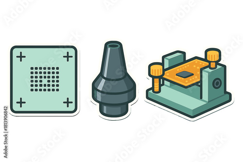 Specialized tools for microelectronics repair and soldering rework stations