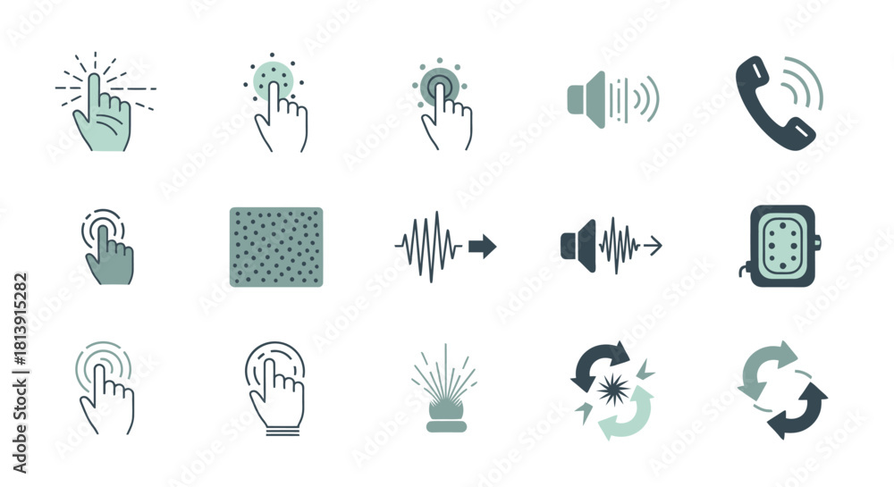 Fototapeta premium Set of Technology and Communication Icons.