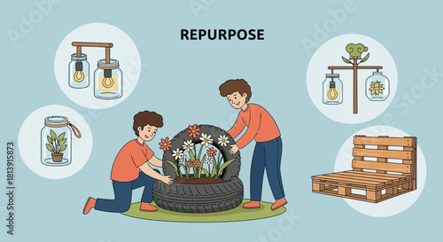 Creative Repurposing - Transforming Old Items into New Treasures.