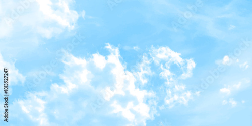 blue sky with clouds. Bright blue sky and white clouds. wallpaper.