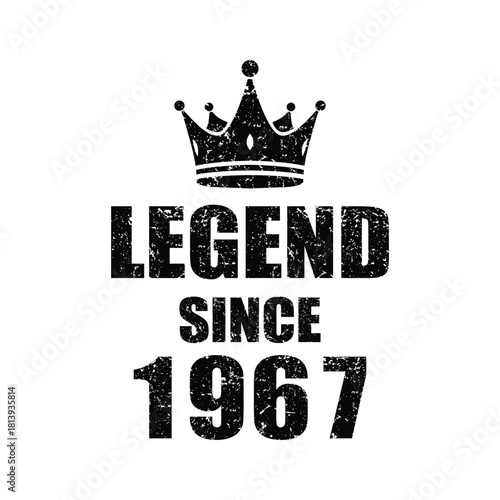 Celebrate a legendary 1967 milestone with this bold crown design, perfect for birthdays, anniversaries, or any special occasion that deserves recognition!