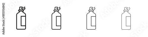 Hair spray icon line icon. linear style vector symbols collection on white background