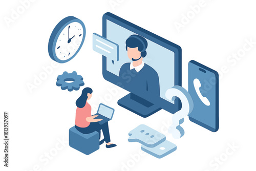 Online Customer Support and Technical Assistance via Computer and Mobile Devices