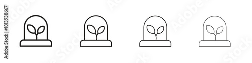 Incubator icon line icon. linear style vector symbols collection on white background