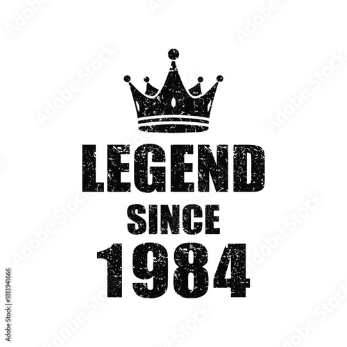 Celebrate a 1984 Legend with this stylish crown design, perfect for birthdays, anniversaries, and milestone celebrations! Give the gift of legendary status
