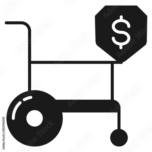 Disability Insurance Glyph Icon