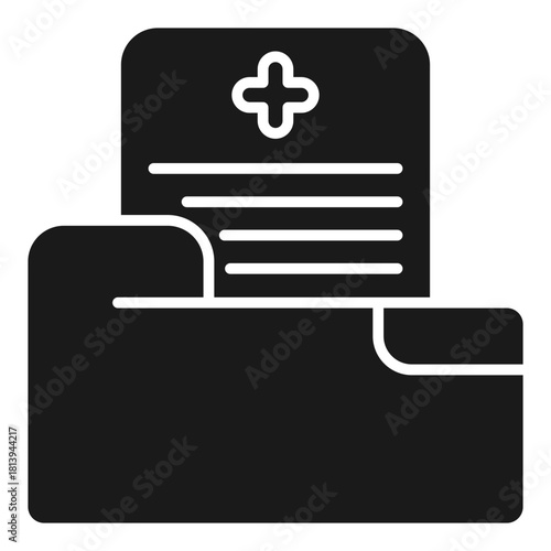 Sick Leave Glyph Icon