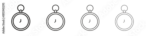 Pocket watch icon line icon. linear style vector symbols collection on white background