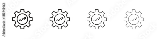 Potential icon line icon. linear style vector symbols collection on white background
